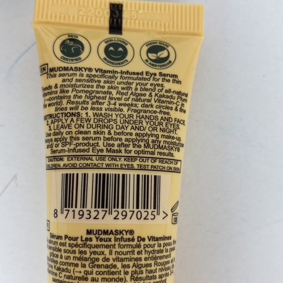 Mudmasky eye serum vitamin-infused NEW! 30 ml./1 fl.oz. - Picture 5 of 11